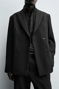 BLAZER CROISÉ DE COSTUME AVEC LAINE ÉDITION LIMITÉE