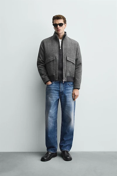 BLOUSON STRUCTURÉ CONTRASTANT