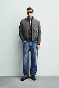 BLOUSON STRUCTURÉ CONTRASTANT