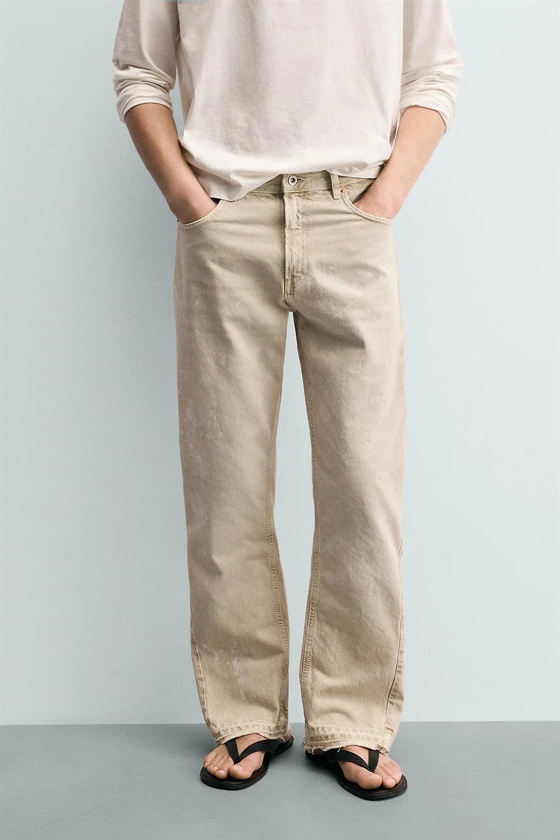 PAINT SPLATTER FLARE FIT JEANS