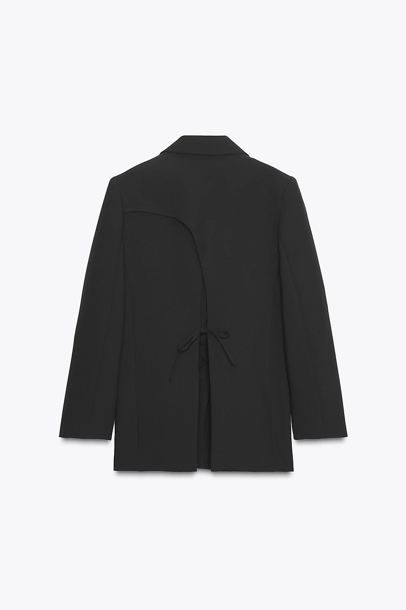 OPEN BACK TIE BLAZER