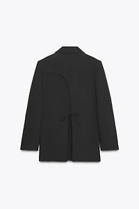 OPEN BACK TIE BLAZER