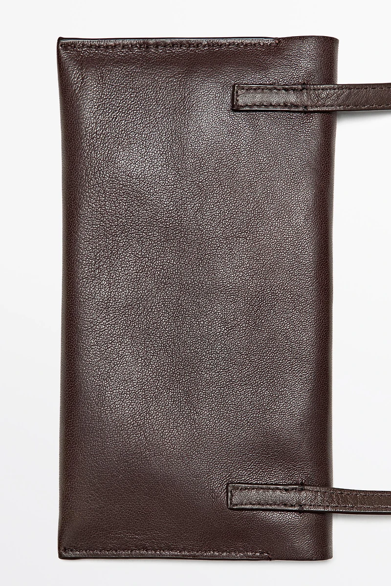 Nappa leather crossbody bag