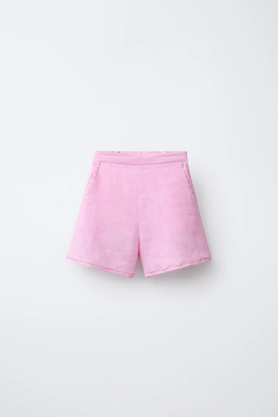 100% LINEN SHORTS