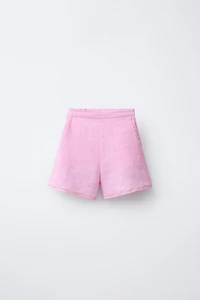 100% LINEN SHORTS
