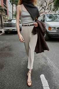 PANTALON TAILLE HAUTE CEINTURE