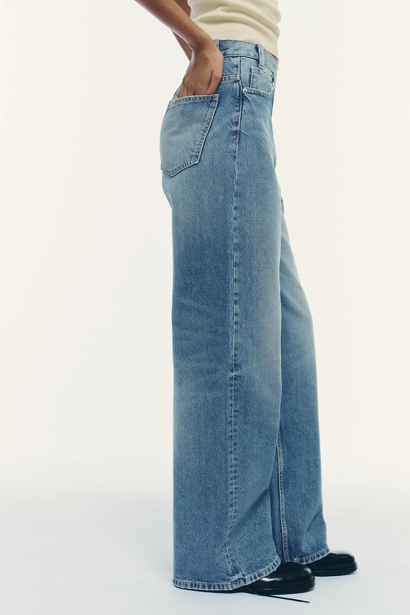 JEAN TRF WIDE LEG TAILLE HAUTE CROISÉE