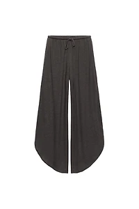 LINEN BLEND SLIT PANTS