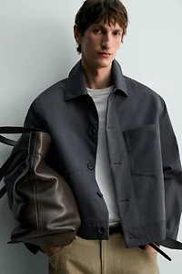 RELAXED FIT COTTON JACKET