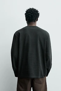 WASHED STRIPED T-SHIRT