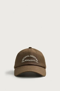EMBROIDERED TEXT CAP