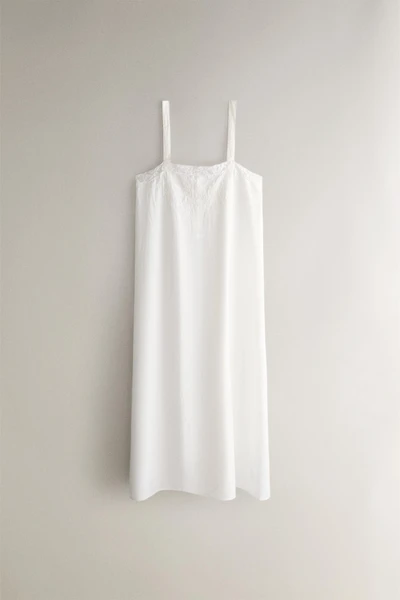 CHEMISE DE NUIT COTON BRODÉE