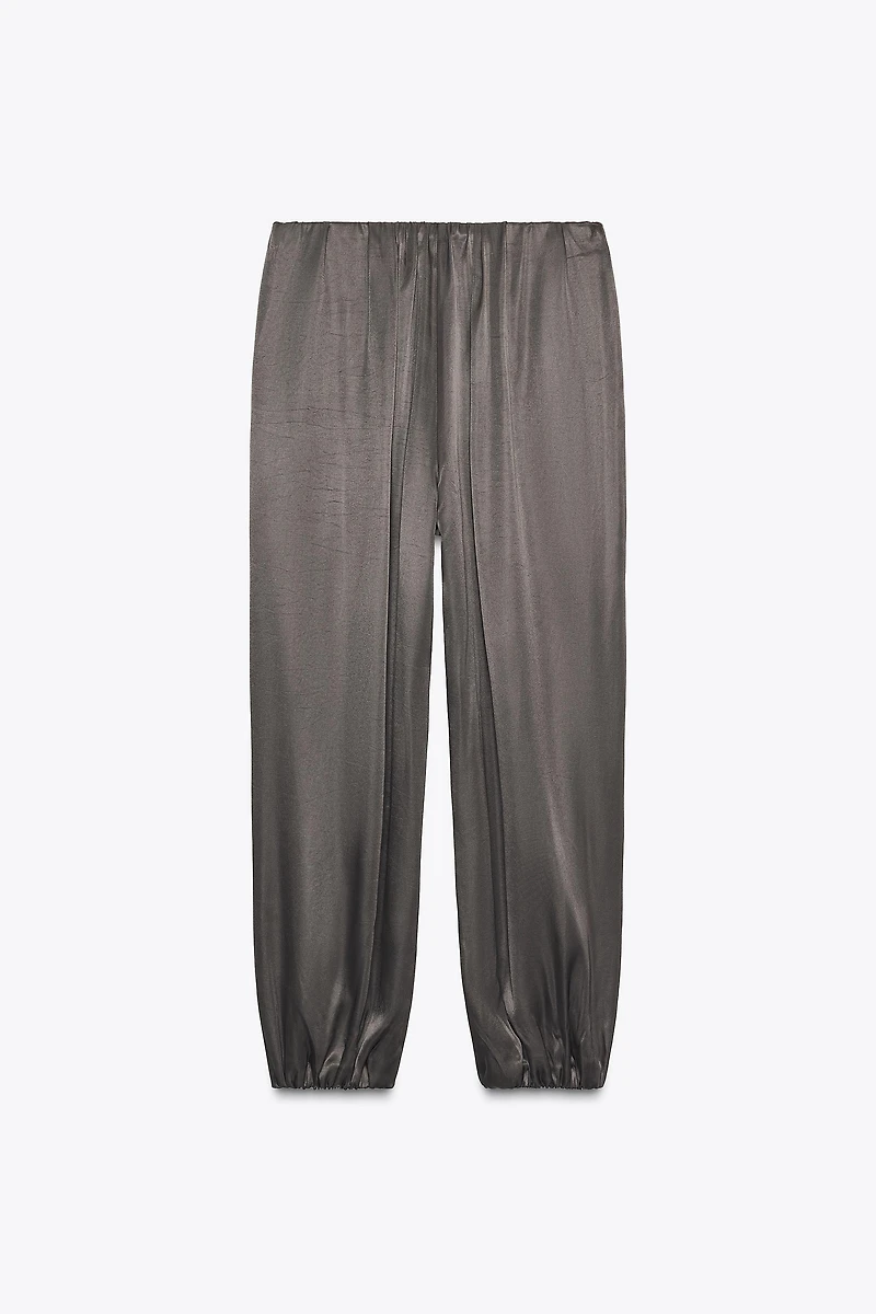 SATIN BALLOON PANTS
