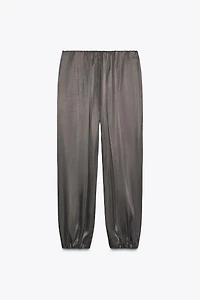SATIN BALLOON PANTS
