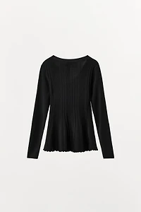 GILET EN MAILLE AVEC VISCOSE