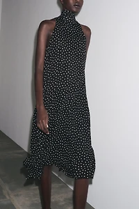 ZW COLLECTION HALTER POLKA DOT DRESS