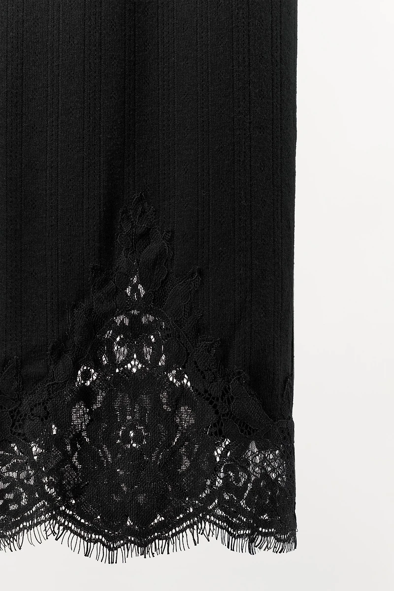 POINTELLE LACE PANTS