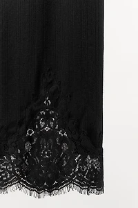 POINTELLE LACE PANTS