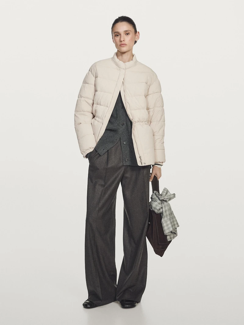 Water-repellent puffer jacket