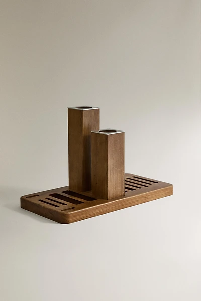 WOODEN BAR AND DISC RACK