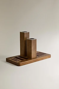WOODEN BAR AND DISC RACK