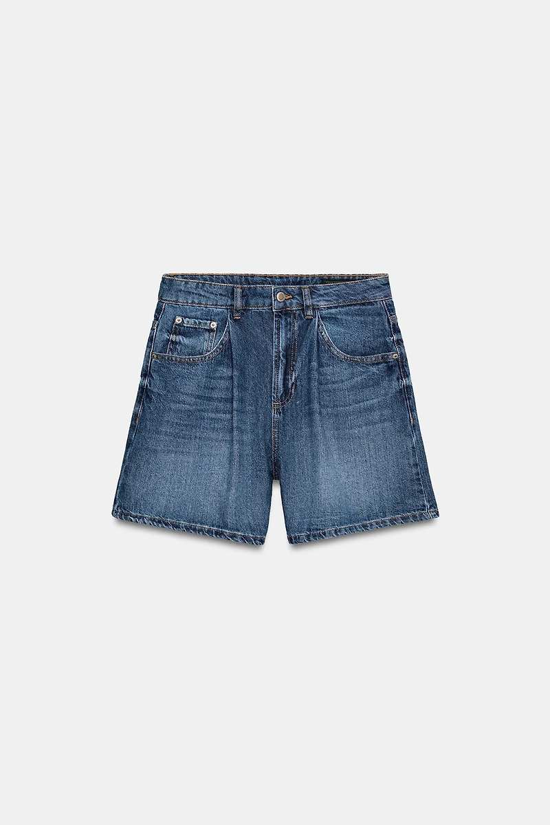 ZW COLLECTION HIGH-WAIST DENIM SHORTS