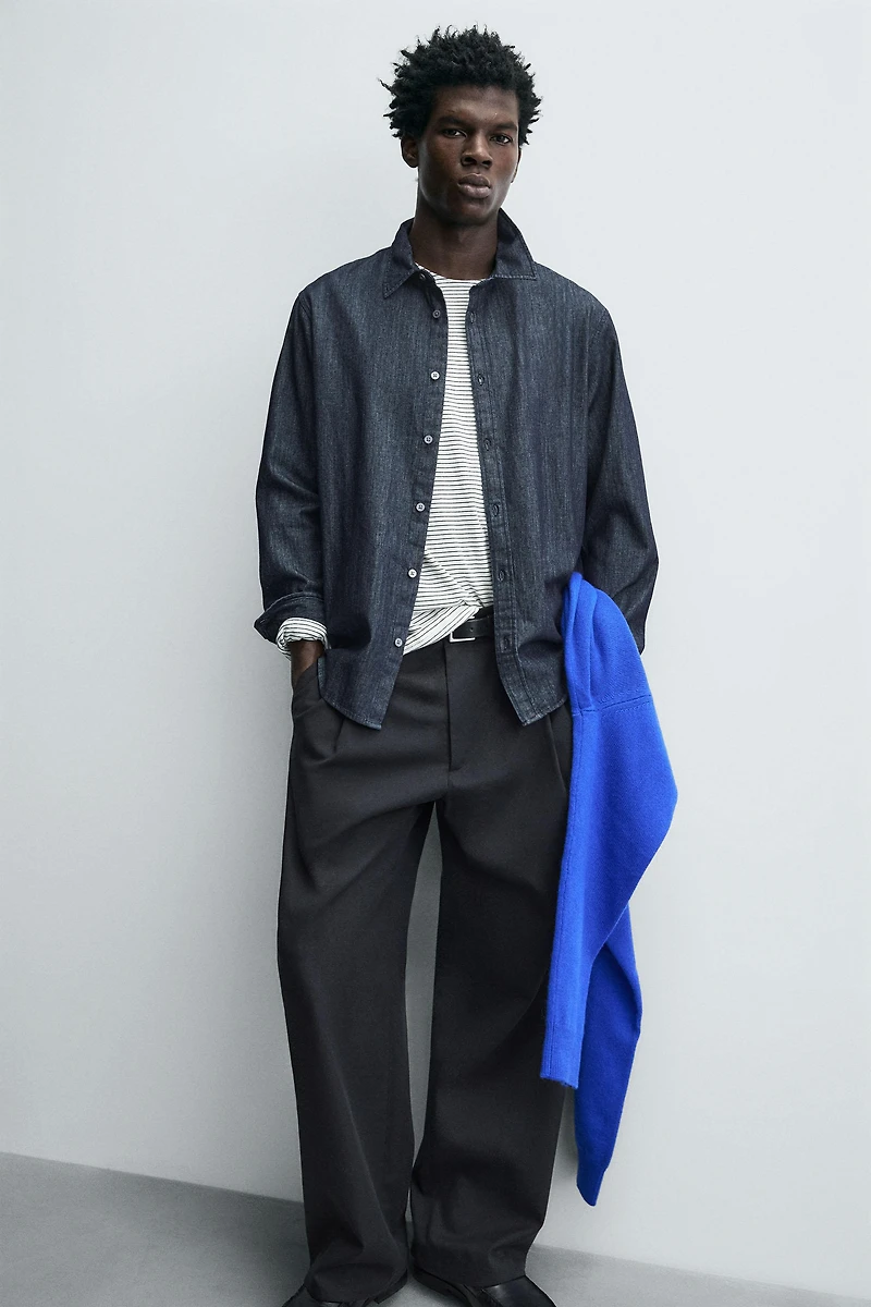 REGULAR FIT DENIM SHIRT