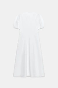 ZW COLLECTION LINEN BLEND MIDI DRESS