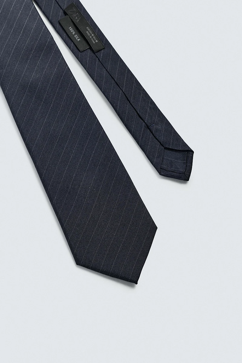 100% SILK STRIPED TIE