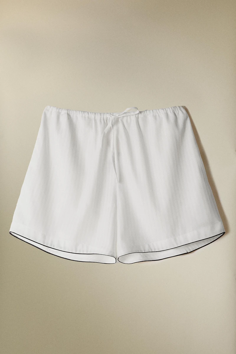 STRIPED JACQUARD SHORTS