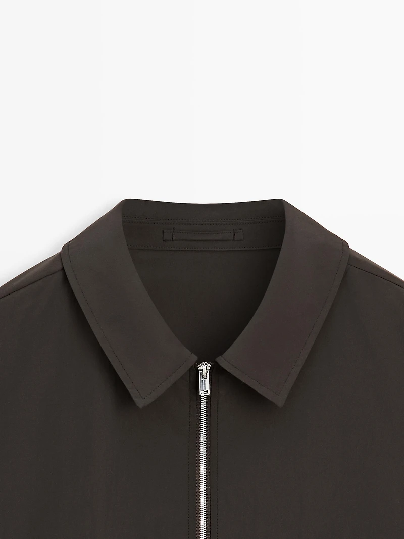 Total look cropped jacket