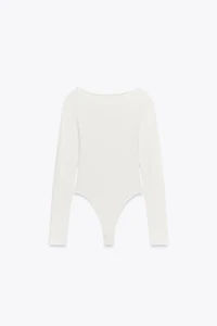 ASYMMETRIC LONG SLEEVE BODYSUIT