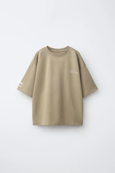 EMBROIDERED INTERLOCK T-SHIRT