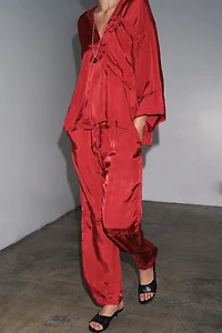 CHEMISE SATINÉE À POCHE LIMITED EDITION