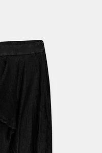 PANTALON À VOLANTS 100 % LIN ZW COLLECTION