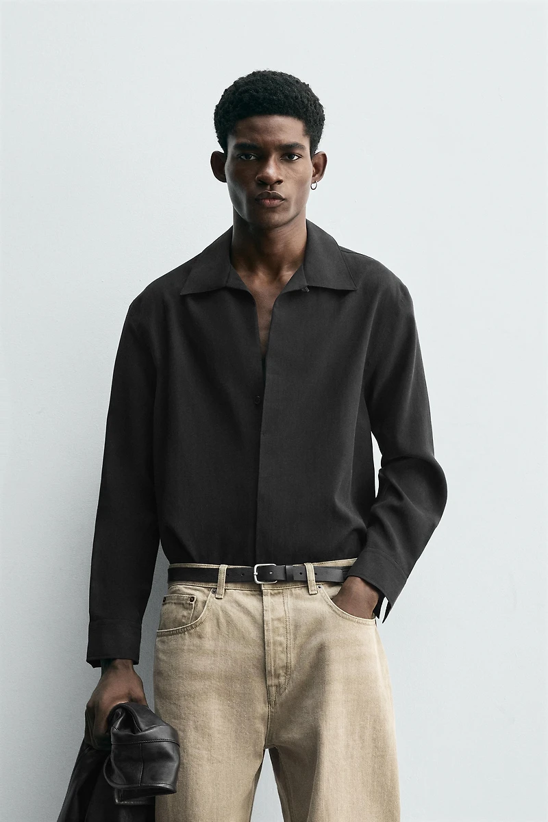 FLOWY POLO SHIRT