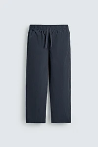 CONTRAST FLOWY PAJAMA SET