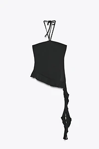 RUFFLED TEXTURED TOP