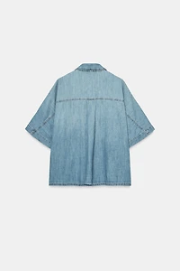 SHORT SLEEVE TRF DENIM SHIRT