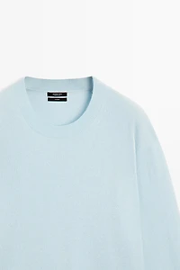 100% cashmere long sleeve sweater