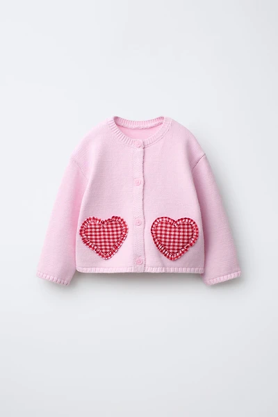 HEART POCKET CARDIGAN