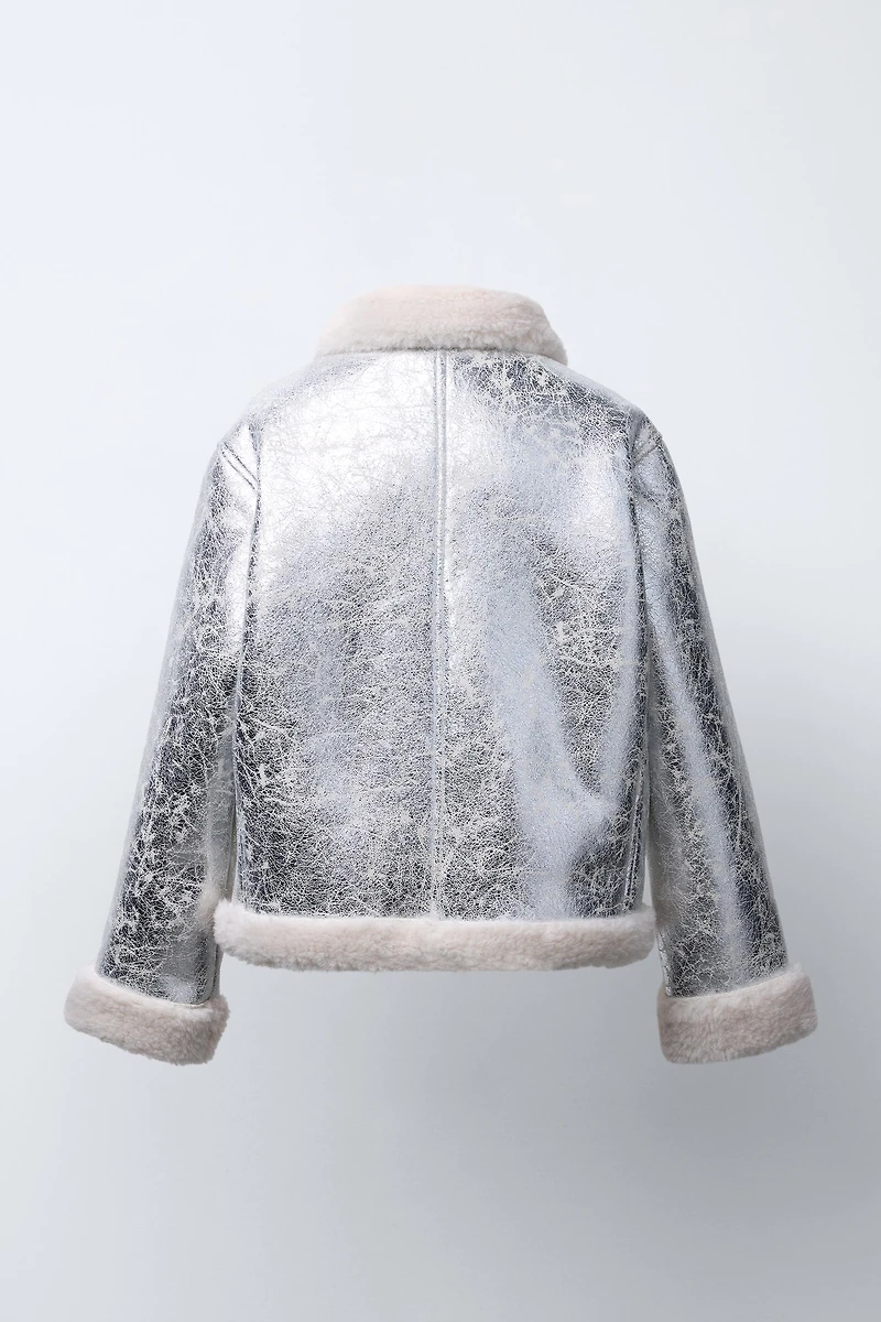 METALLIC DOUBLE-FACED JACKET