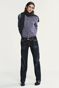 PLAID POPLIN SHIRT