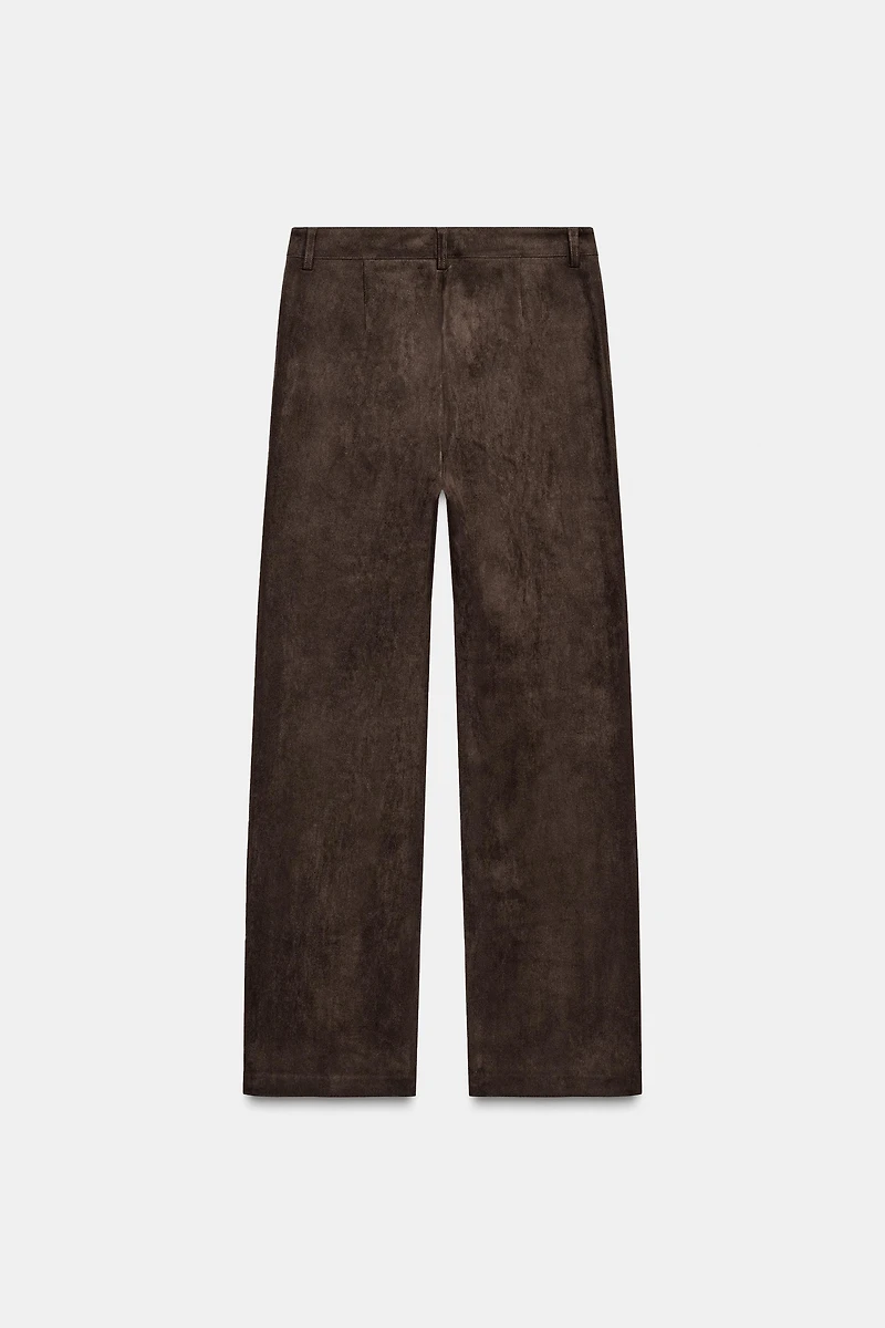 FAUX SUEDE PANTS