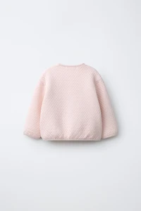EMBROIDERED RUFFLY PADDED JACKET