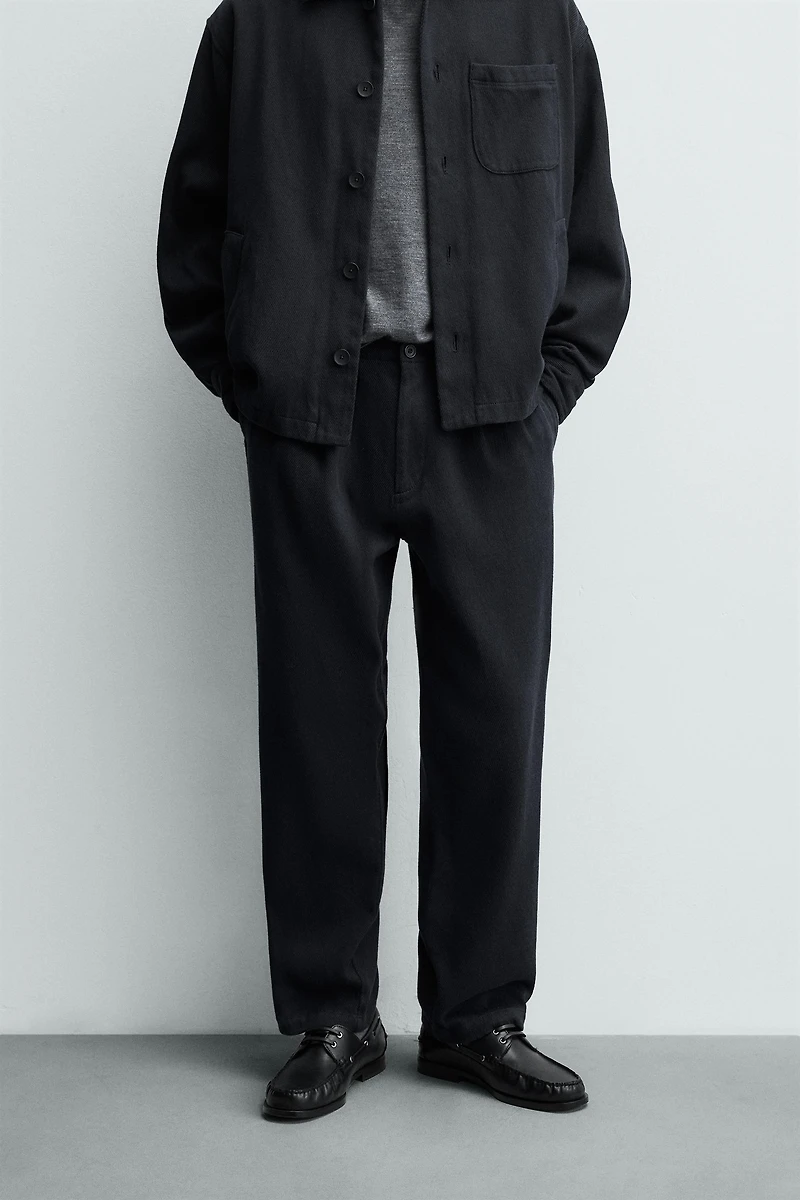 PANTALON REGULAR FIT EN TWILL