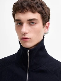 Pull en maille à col camionneur
