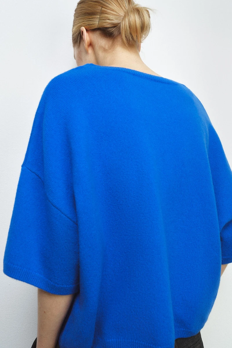 100% WOOL WIDE SLEEVE JUMPER
