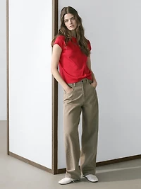 Mid-waist balloon fit jeans