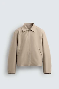 RELAXED FIT ZIP-UP JACKET